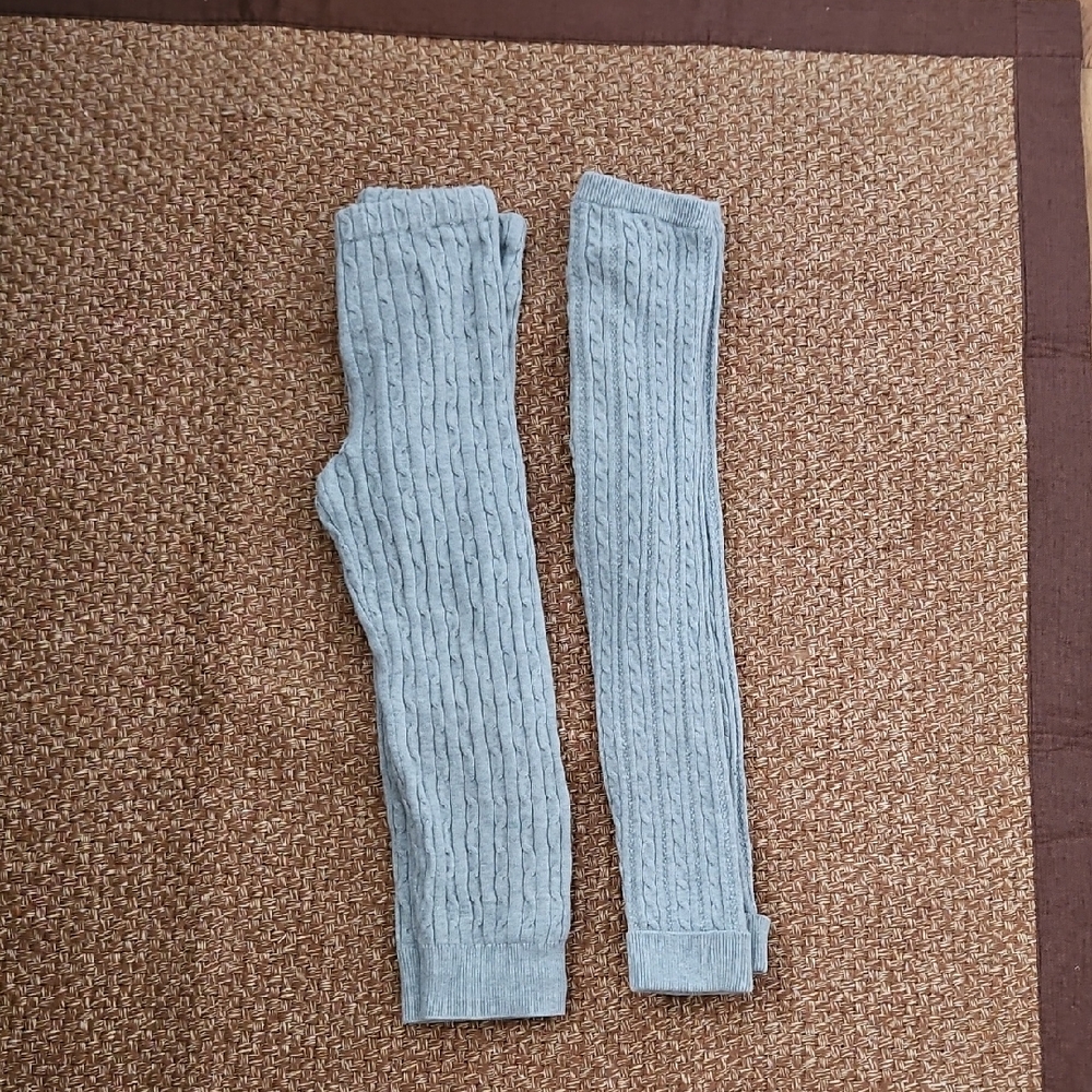 H&M Gray Cable Knit Kids Leggings